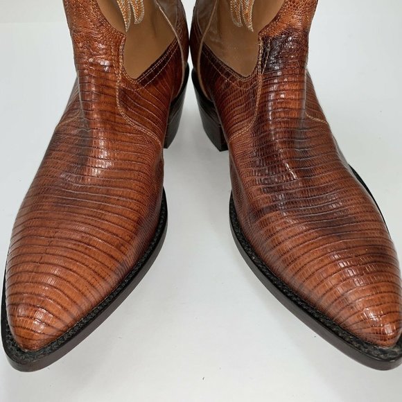 Cowtown Lizard Western Boots Women’s Size 10.5 D - Picture 6 of 10